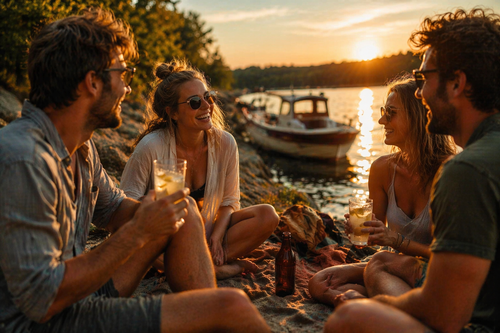 Bier met citroen voor zomerse momenten met vrienden